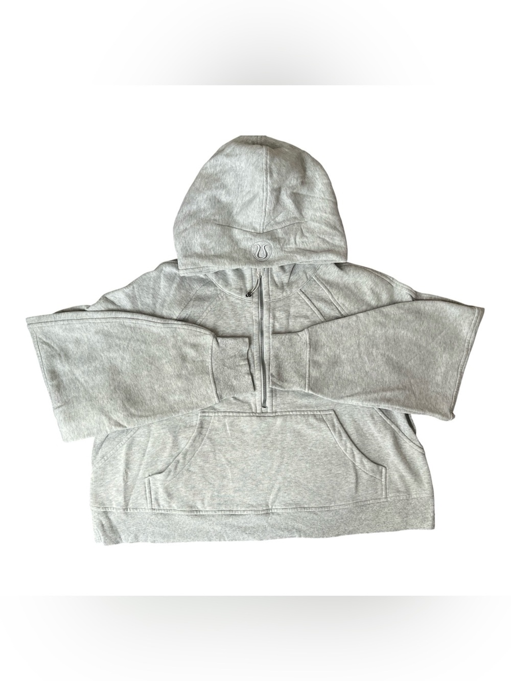Lululemon Scuba Oversized Full-Zip Hoodie Heathered Core Ultra Light Gray XL/XXL